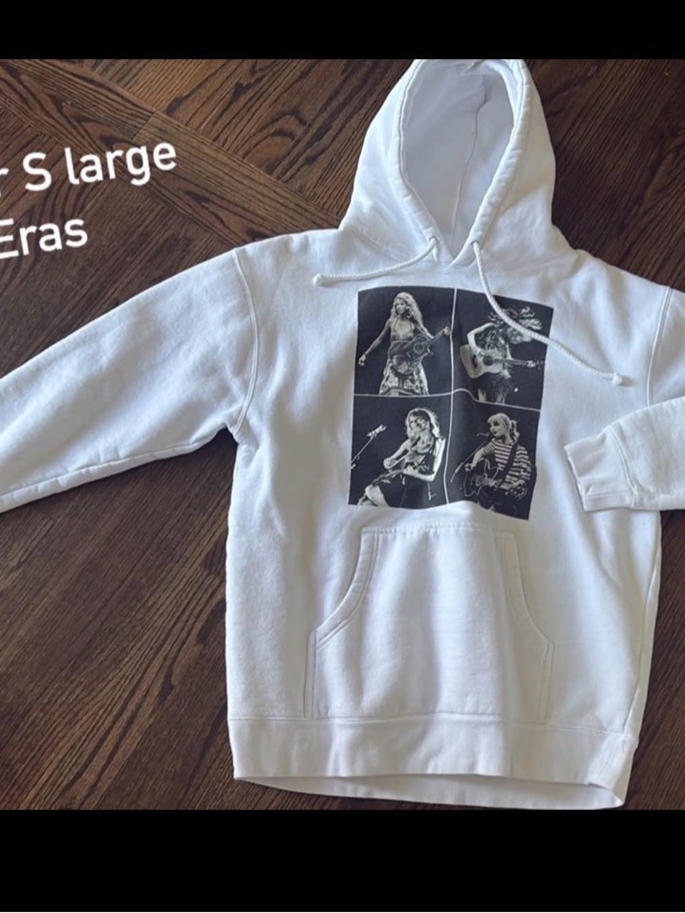 Taylor Swift White Graphic 'Eras' Hoodie